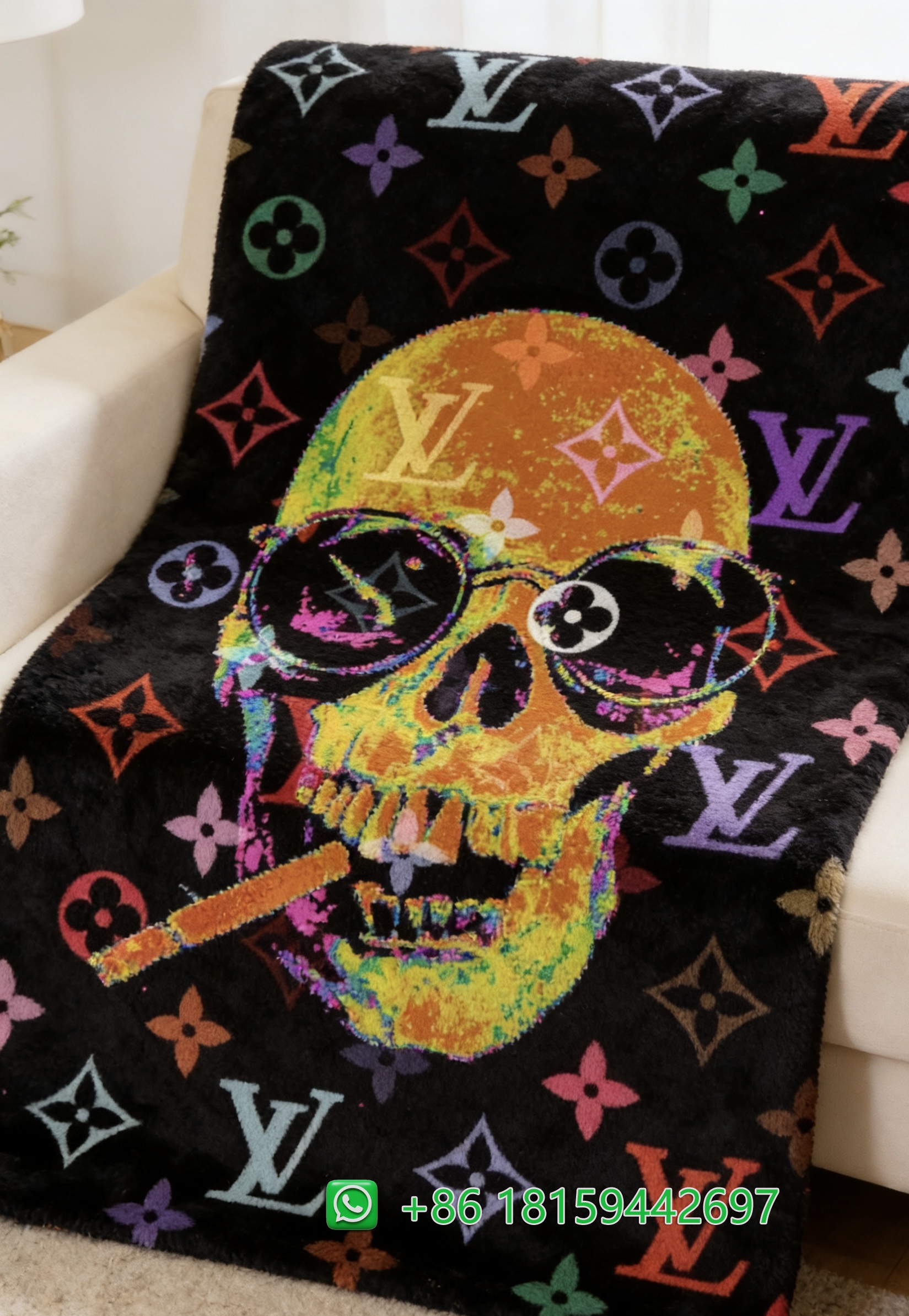 Louis Vuitton Throw Blankets